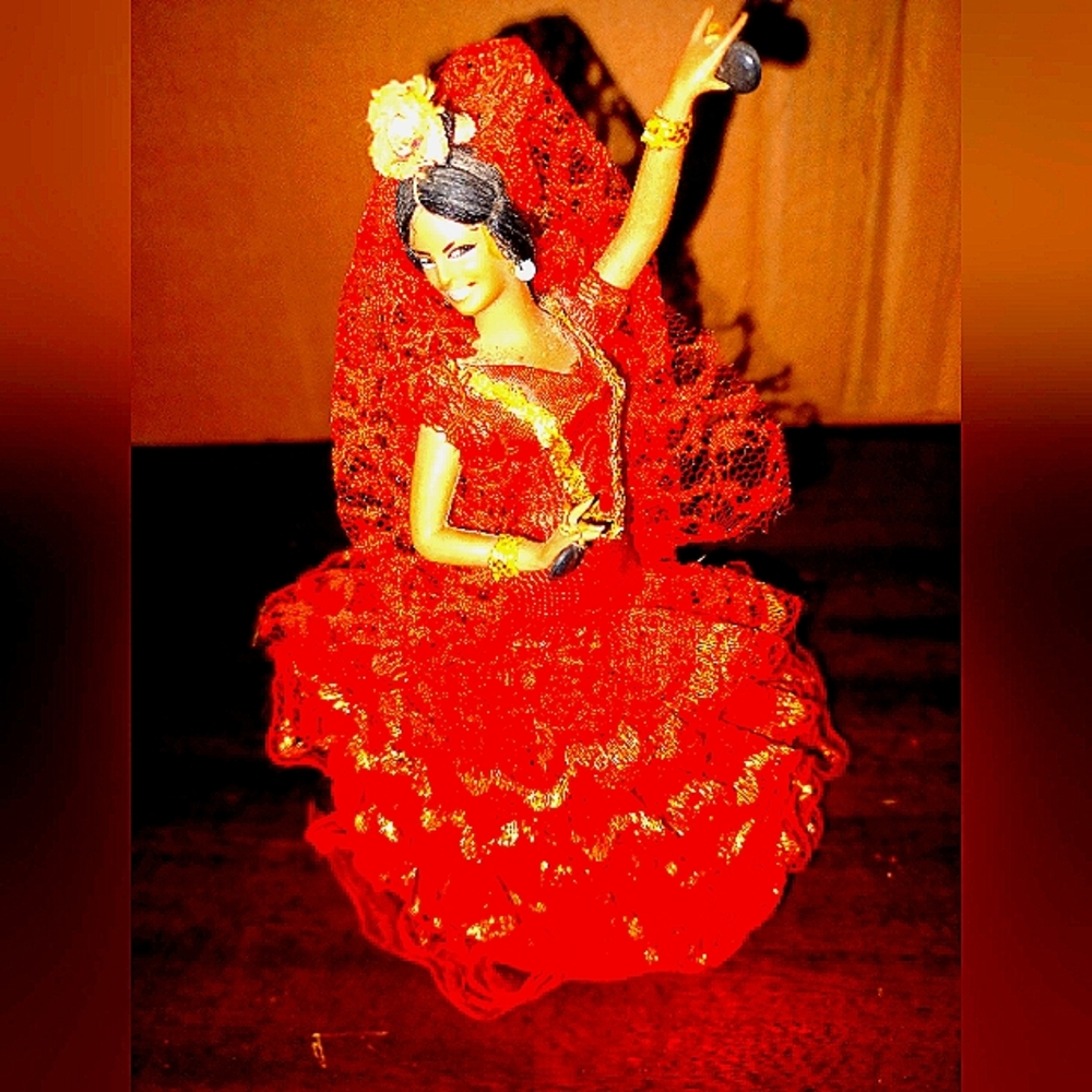 🛼Vintage Flamingo dancer collector doll